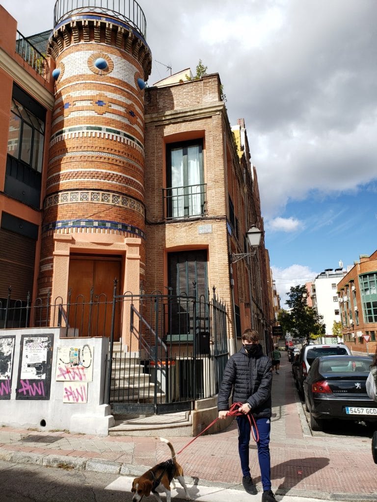 hernán-at-modernist-tower. Madrid Museum Tours Blog